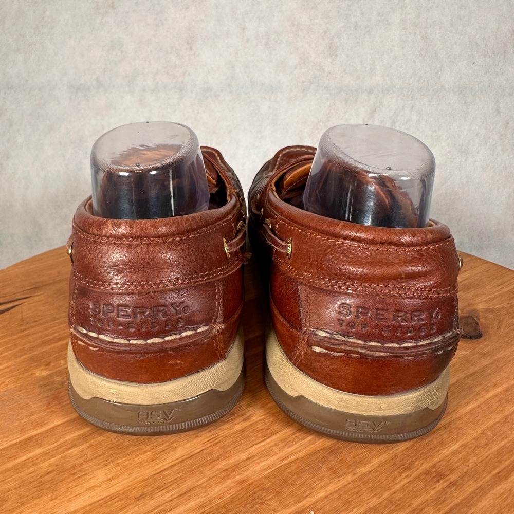 Sperry Top-Sider Billfish Boat Shoes Mens 11M Tan Leather Fair Condition 0579060 - Picture 7 of 16
